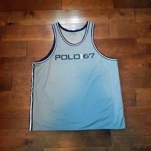 Men's Ralph Lauren POLO SPORT grey mesh tank top